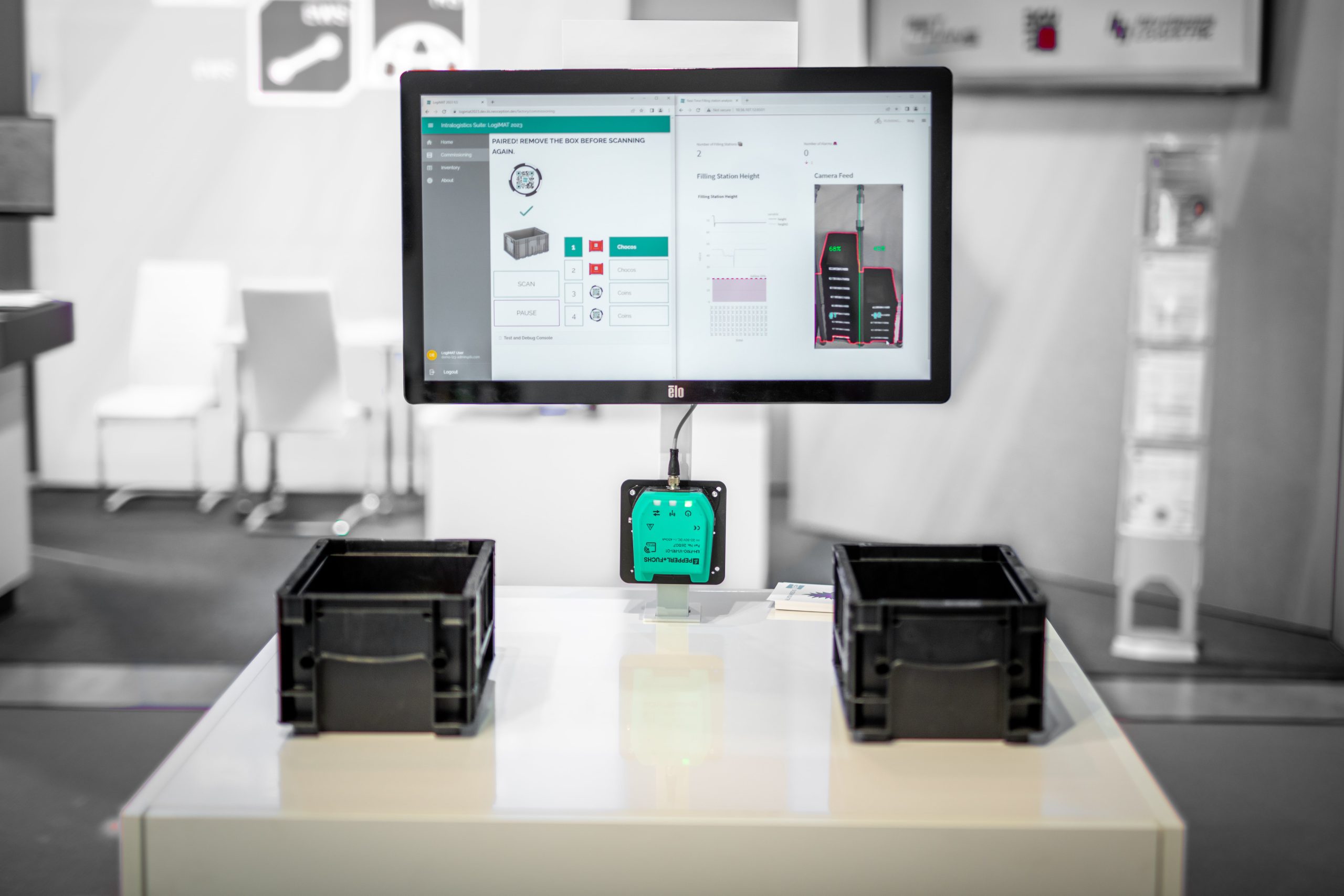Scan box and material with handscanner